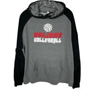 Independent Label Women's Volleyball Hooded Sweatshirt XLarge 2 Tone Long Sleeve